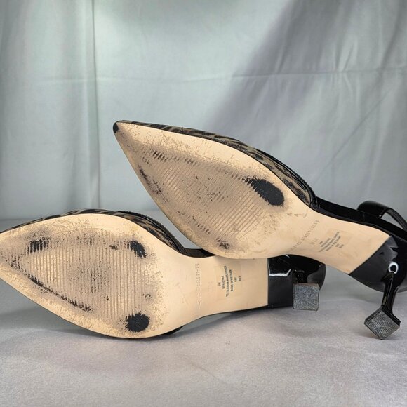Marc Fisher Women's Hadya Slingback Pumps - Leopard Mesh - Picture 5 of 7
